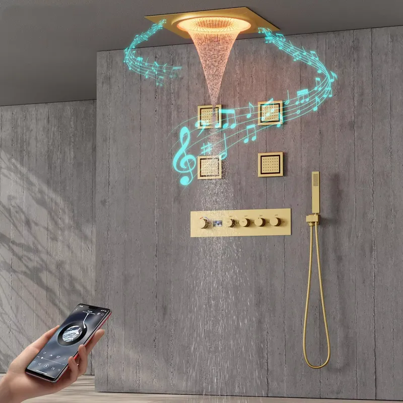 Home Decor - Smart LED Shower Set Bathroom Music