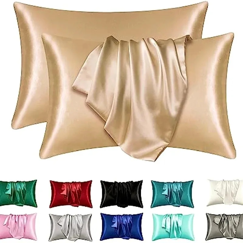 Satin Silk Pillowcase Hair Skin - Satin Silk Pillowcase for Hair and