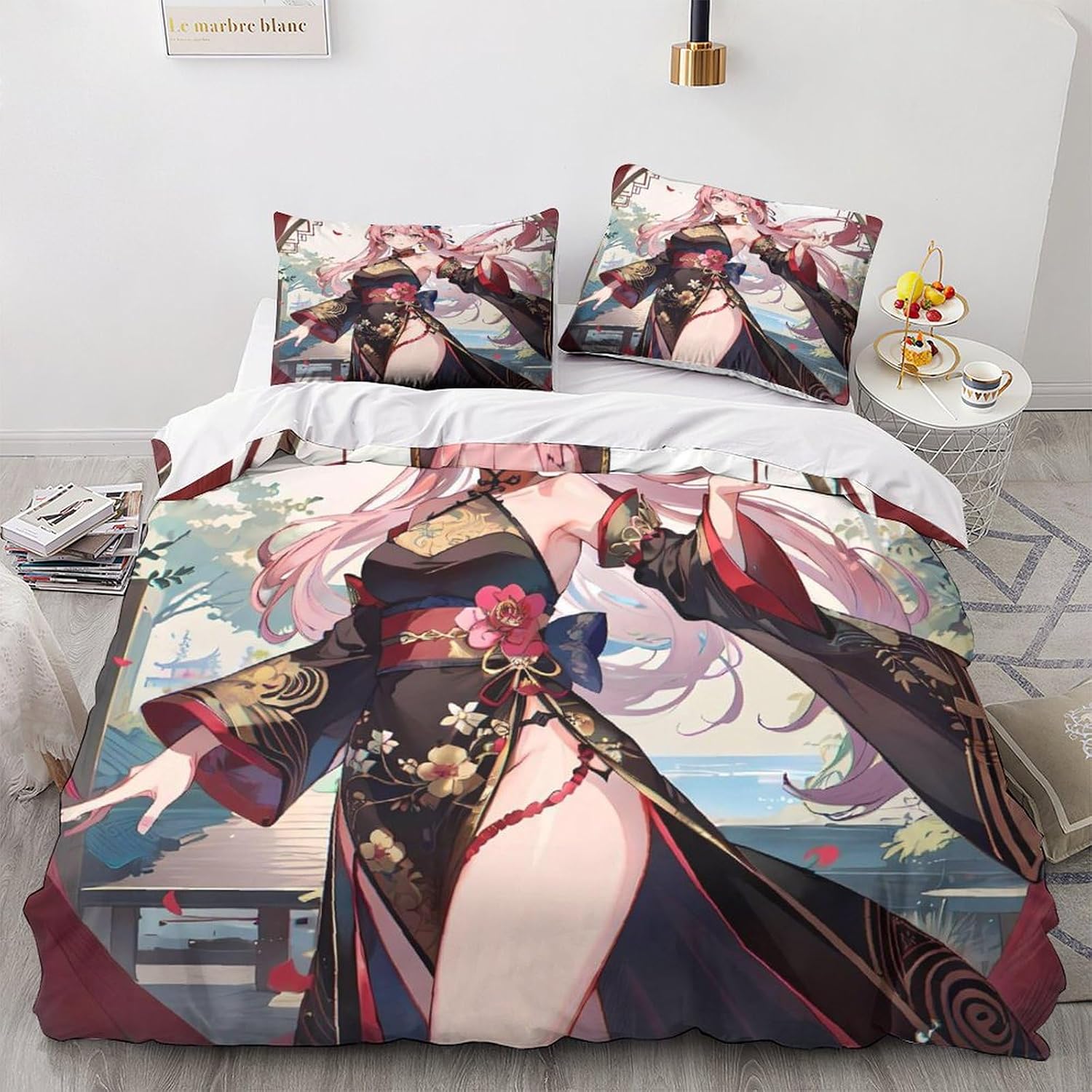 Duvet Cover Sets With Zipper - Anime Girl Duvet Cover Set Cartoon