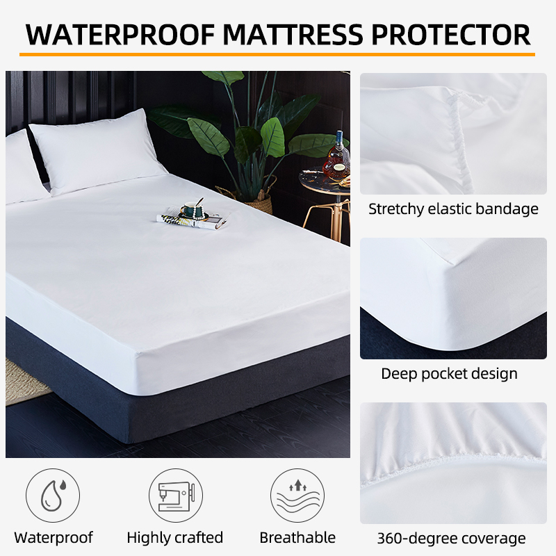 Waterproof Mattress Protector Breathable - Basics Waterproof Breathable Mattress Protector, Full