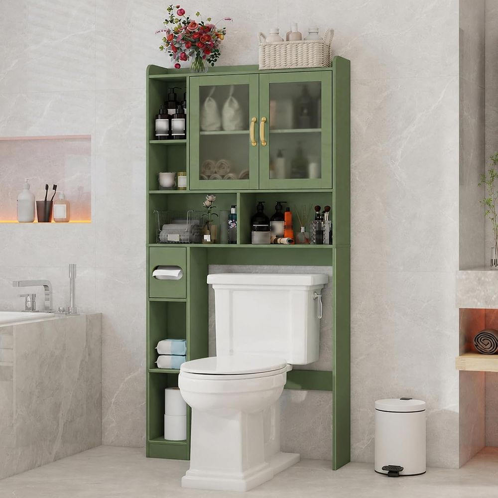 Storage & Organization - Space-Saving Acrylic Over-the-Toilet Storage Cabinet for