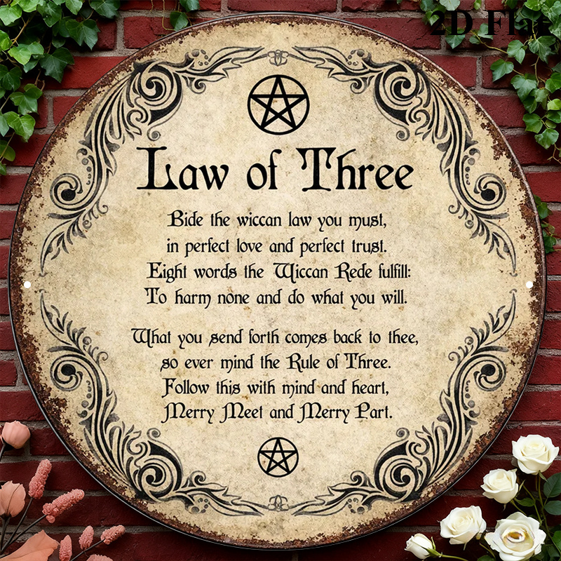 Home Decor - CIFBUY Vintage Wicca Triple Goddess Aluminum