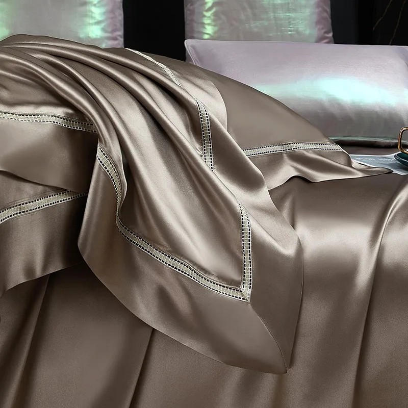 Mulberry Silk Premium 4Pcs Duv - Duvet Cover Sets With Zipper recension och pris