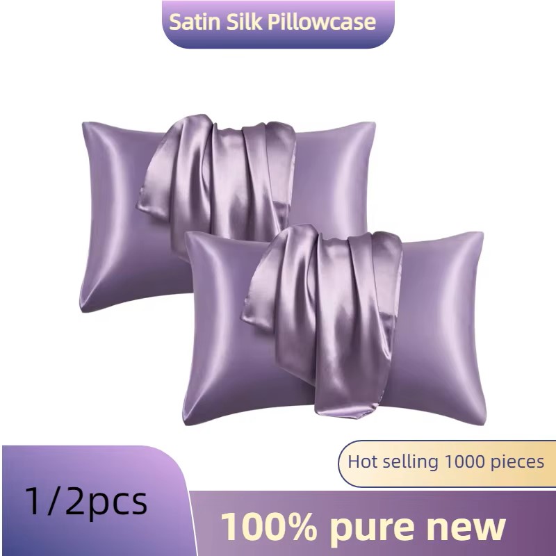 1/2pcs Satin Silk Pillowcase f - Satin Silk Pillowcase Hair Skin recension och pris