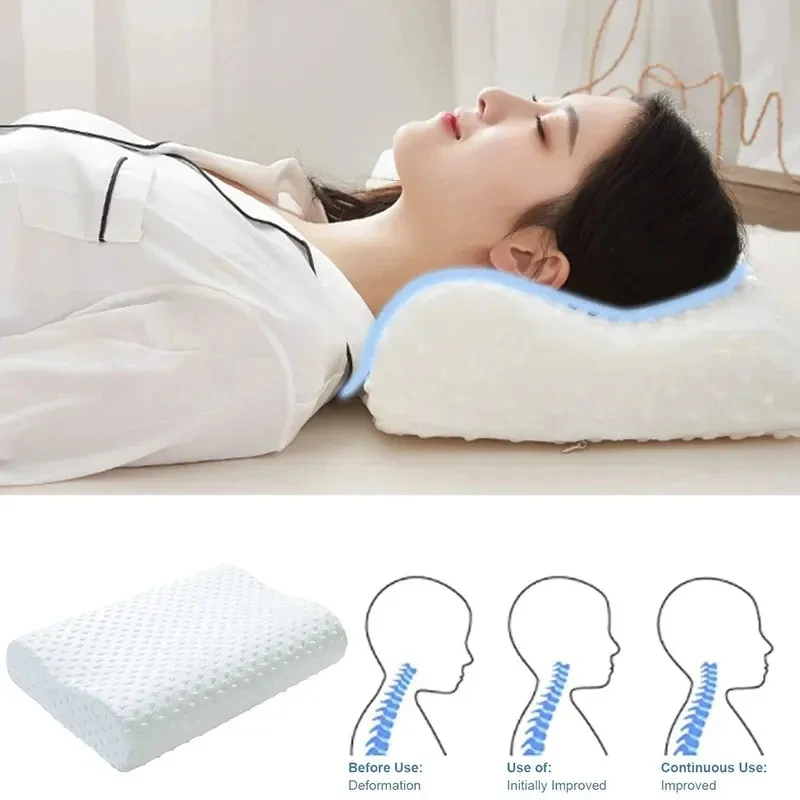 Memory Cotton Pillow for Sleep - Memory Foam Orthopedic Pillow Neck Pain recension och pris