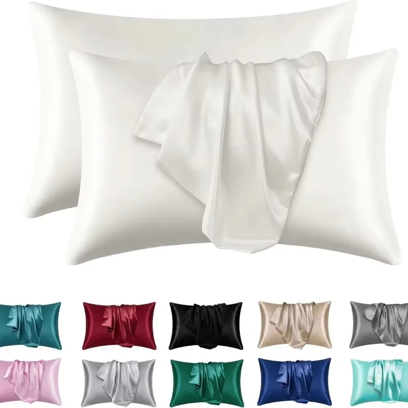 1/2pcs Satin Silk Pillowcase f - Satin Silk Pillowcase Hair Skin recension och pris