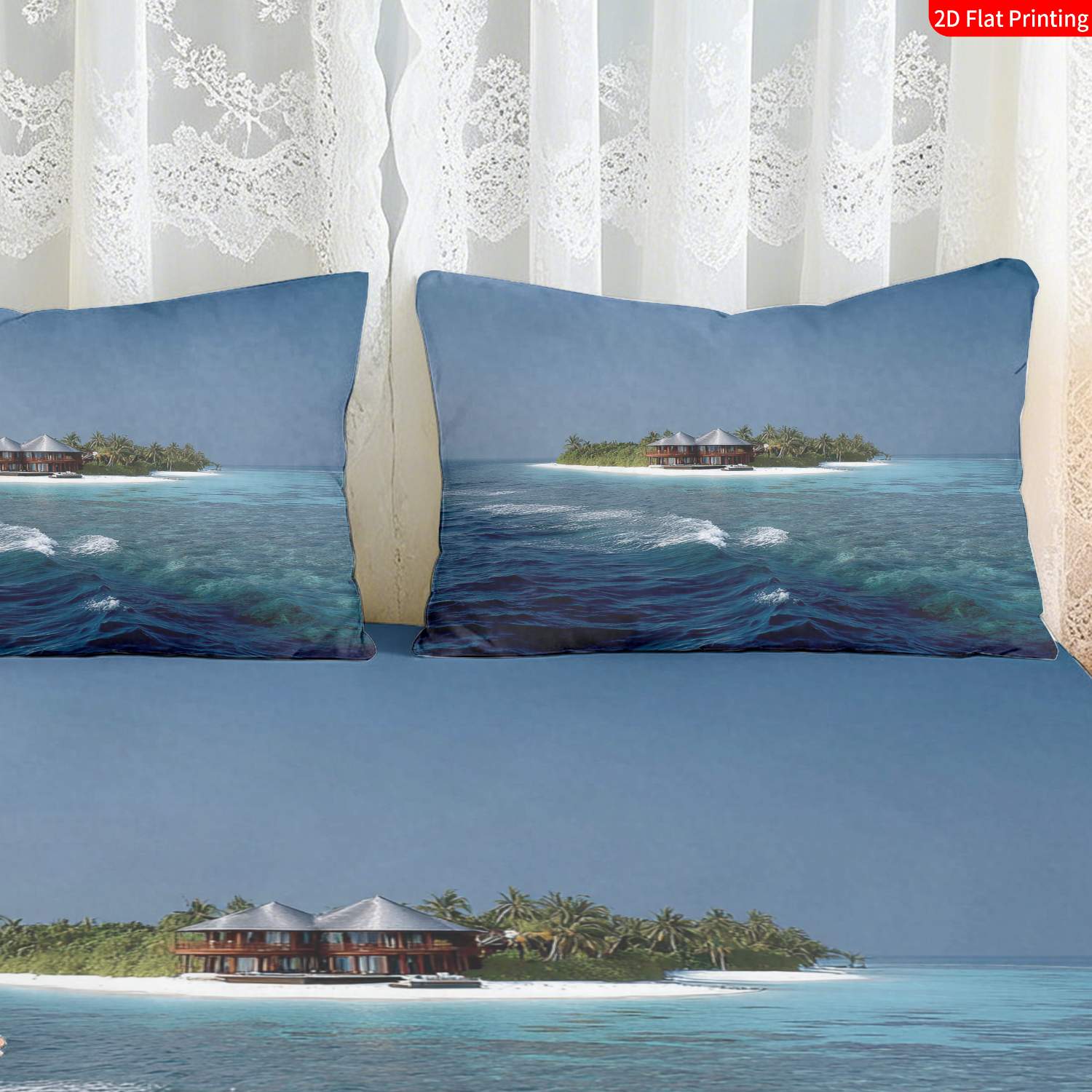 Tropical Island Bedding Set Pa - Fitted Bed Sheets Deep Pocket recension och pris