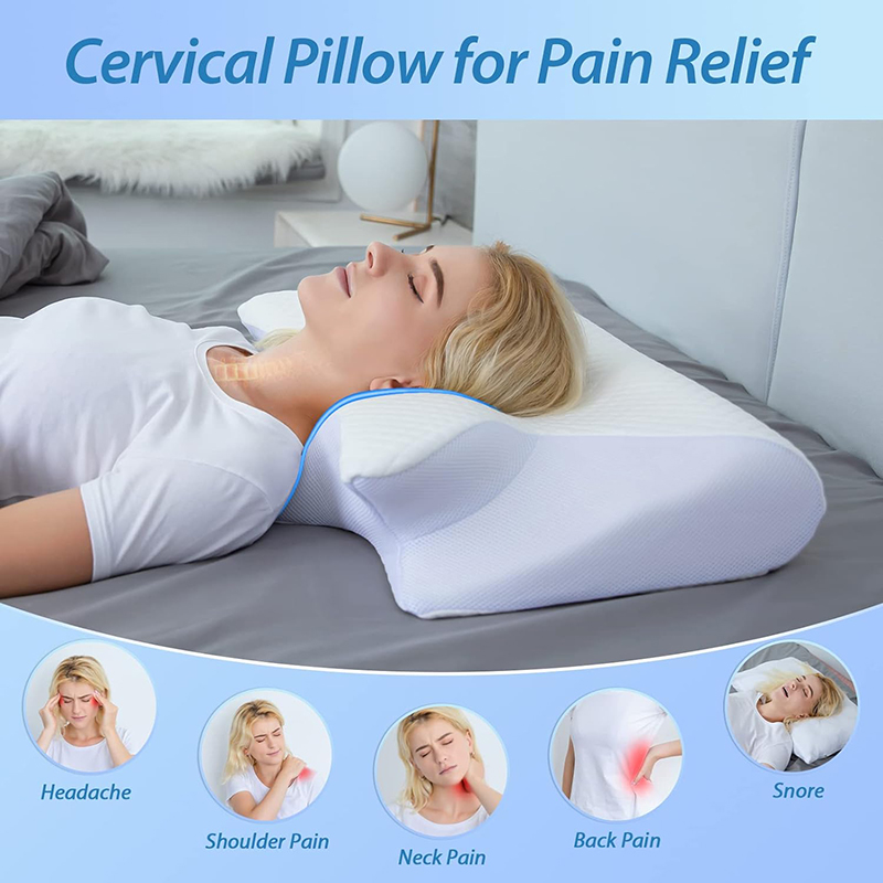 New Memory Foam Cervical Pillo - Memory Foam Orthopedic Pillow Neck Pain recension och pris