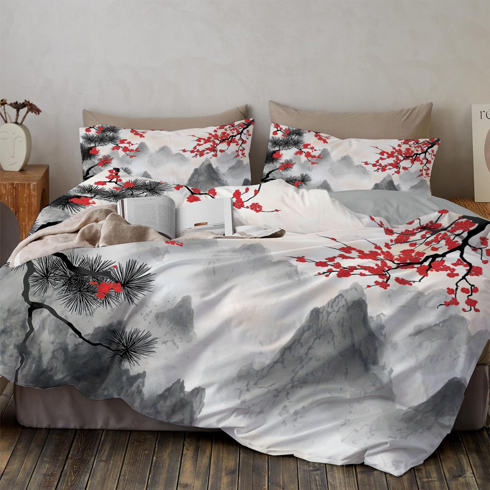Japanese Style Waves Queen Duv - Duvet Cover Sets With Zipper recension och pris