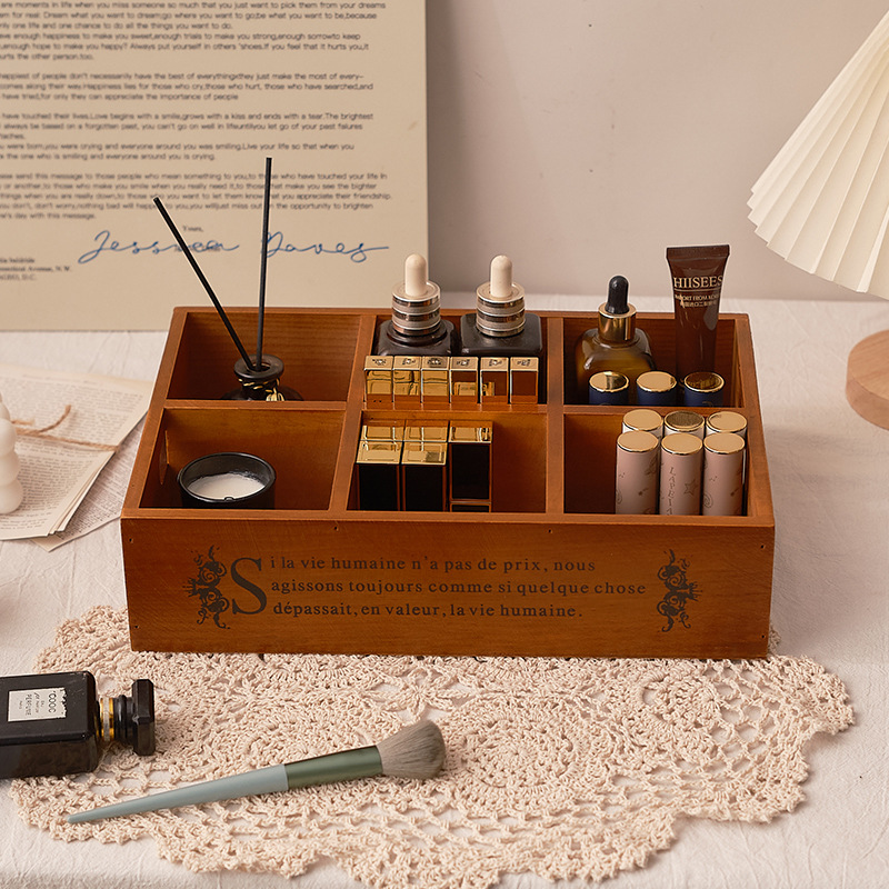 Zakka retro wooden portable si - Storage & Organization recension och pris