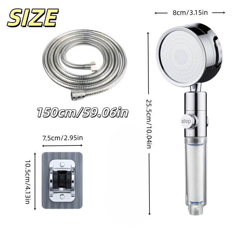 Visible Filter Window High Pre - High Pressure Shower Head Handheld recension och pris