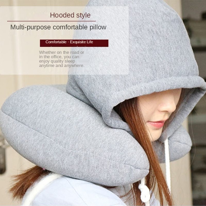 U-shaped Hooded Travel Home Pi - Anti Snore Contour Pillow recension och pris