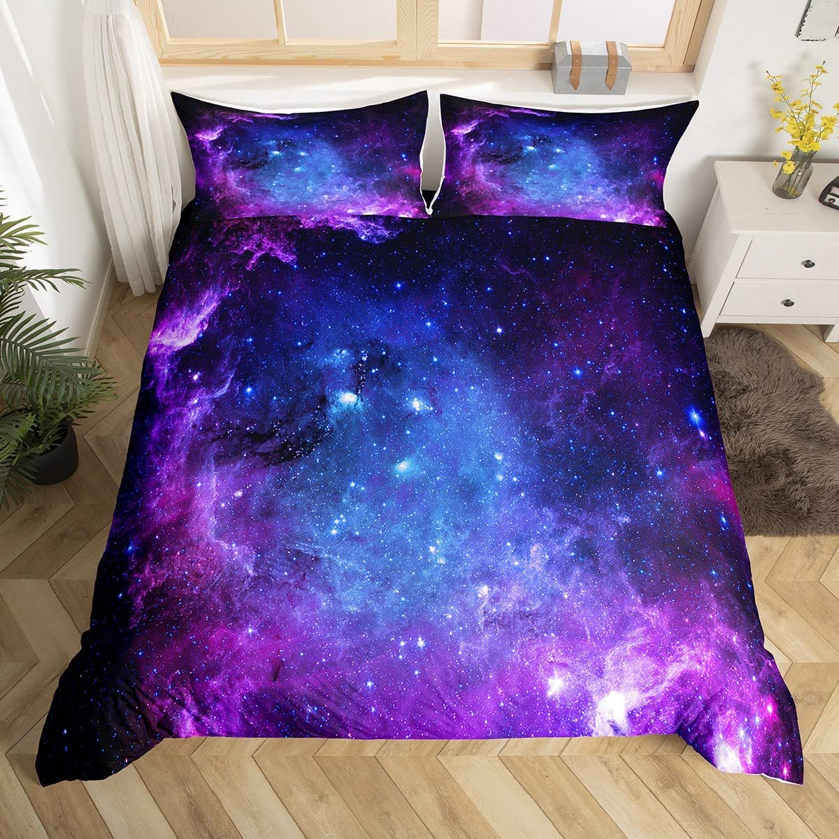 Galaxy Duvet Cover Set for Tee - Duvet Cover Sets With Zipper recension och pris
