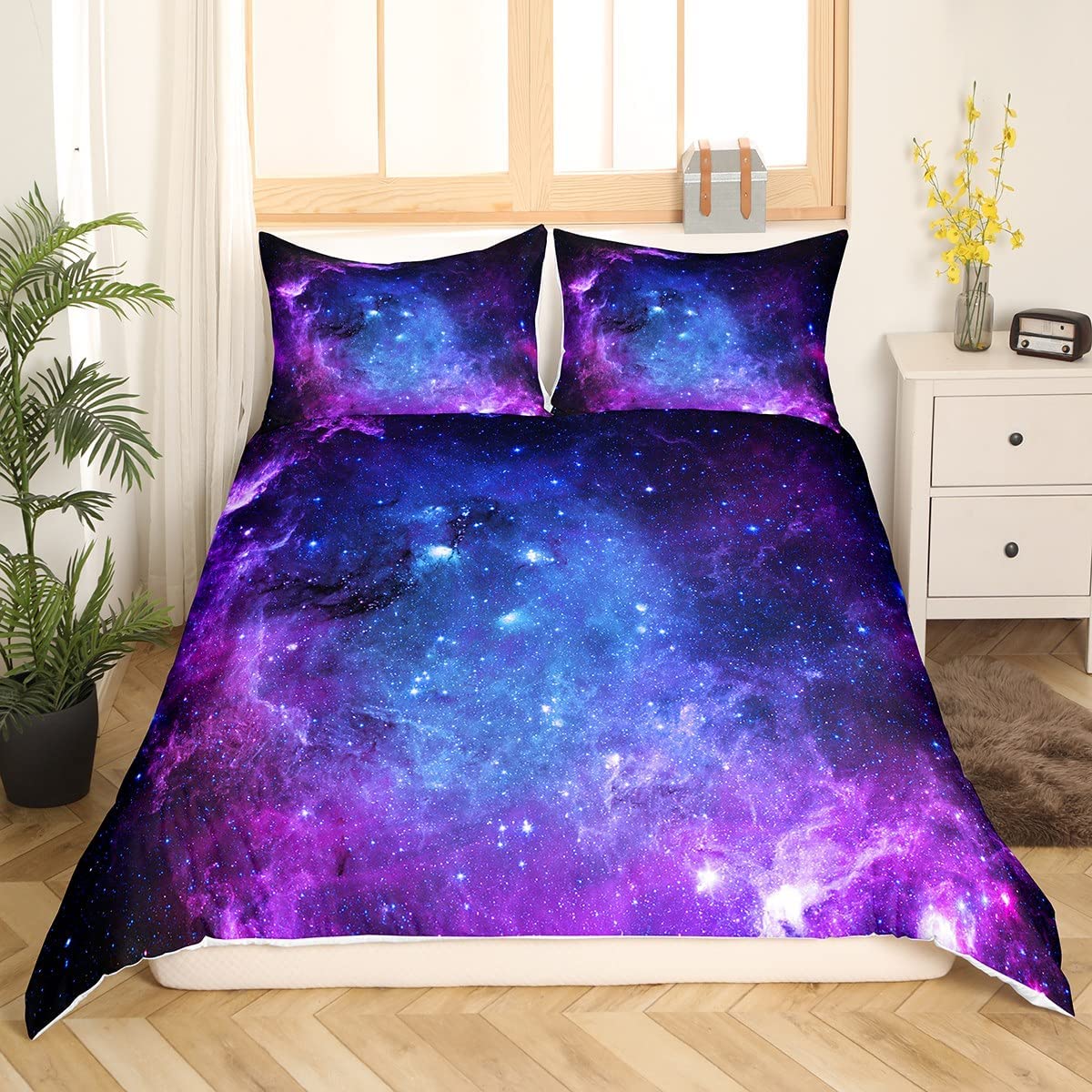 Galaxy Duvet Cover Set for Tee - Duvet Cover Sets With Zipper recension och pris