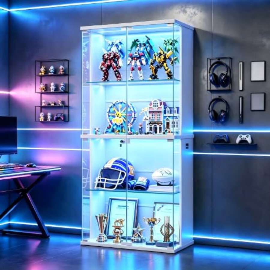 66 Glass Display Cabinet for C - Storage & Organization recension och pris