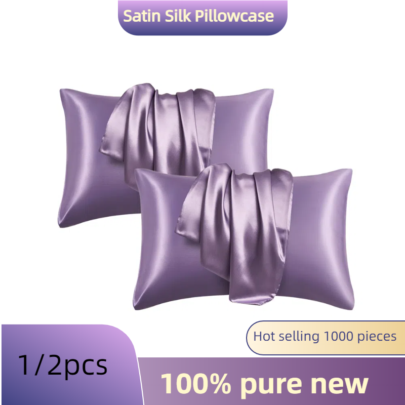 1/2pcs Satin Silk Pillowcase f - Satin Silk Pillowcase Hair Skin recension och pris