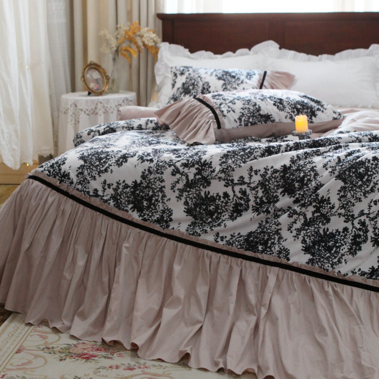 Christy French Style Princess  - Aesthetic Floral Duvet Cover recension och pris