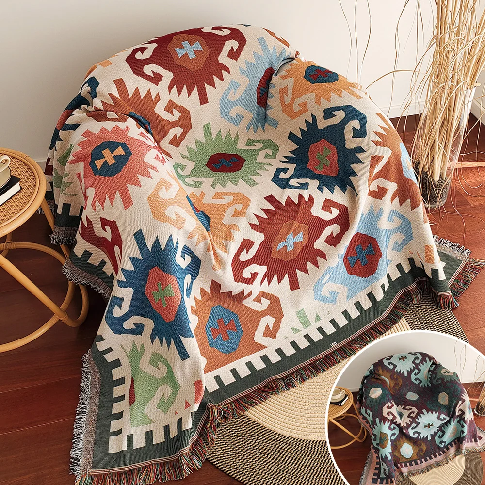 New Sofa Blanket,  Boho Throw  - Boho Throw Blanket Fringe recension och pris