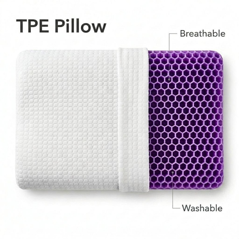 Breathable TPE Pectin Pillow E - Anti Snore Contour Pillow recension och pris