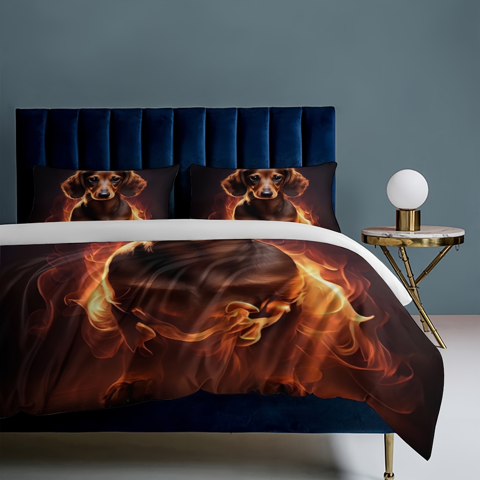 Cartoon Dachshund Bedding Set: - Duvet Cover Sets With Zipper recension och pris