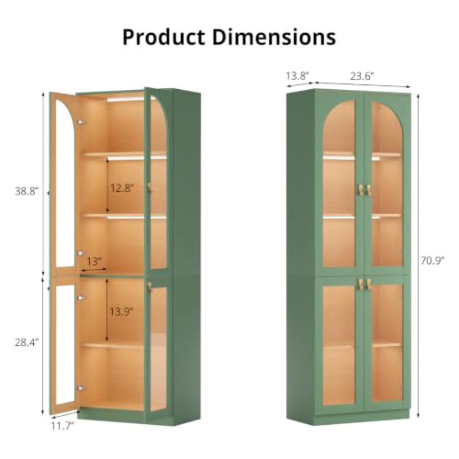 Living room office curio cabin - Storage & Organization recension och pris