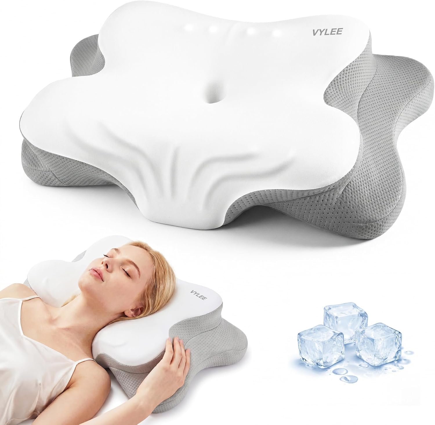 Cervical Neck Pillow for Pain  - Memory Foam Orthopedic Pillow Neck Pain recension och pris