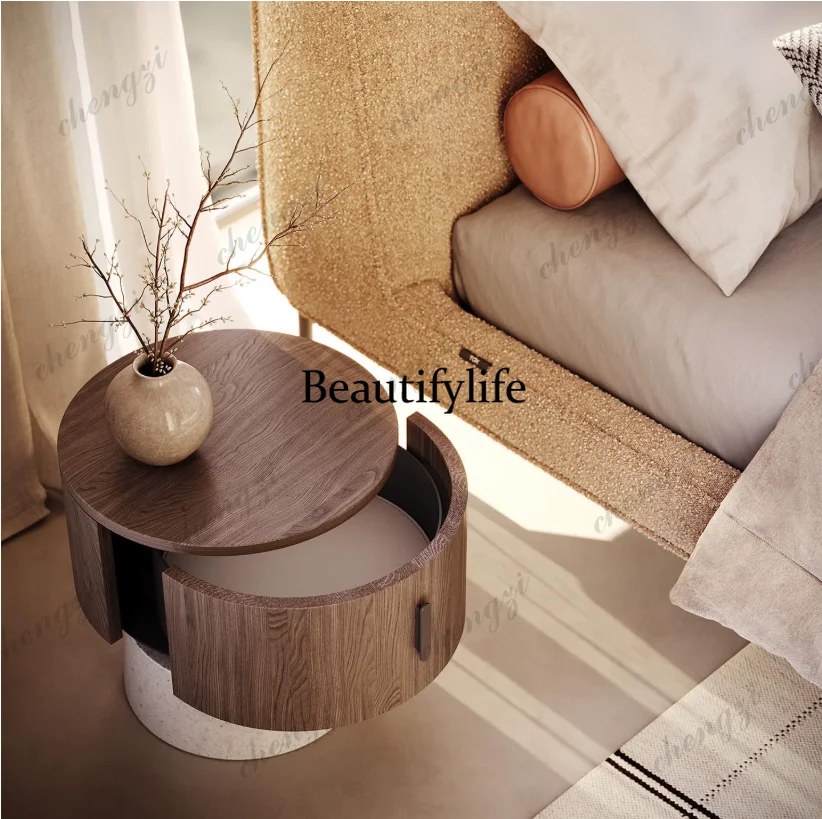 C178Round solid wood bedside t - Storage & Organization recension och pris