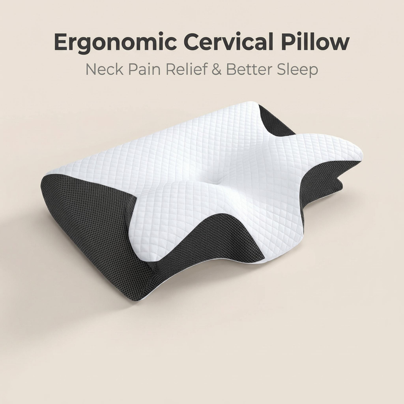 Memory Foam Pillow Cervical Pi - Memory Foam Orthopedic Pillow Neck Pain recension och pris
