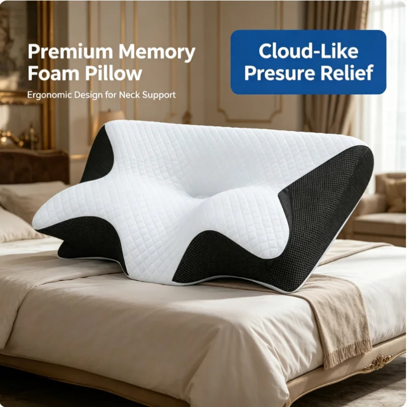 Memory Foam Cervical Pillow fo - Memory Foam Orthopedic Pillow Neck Pain recension och pris