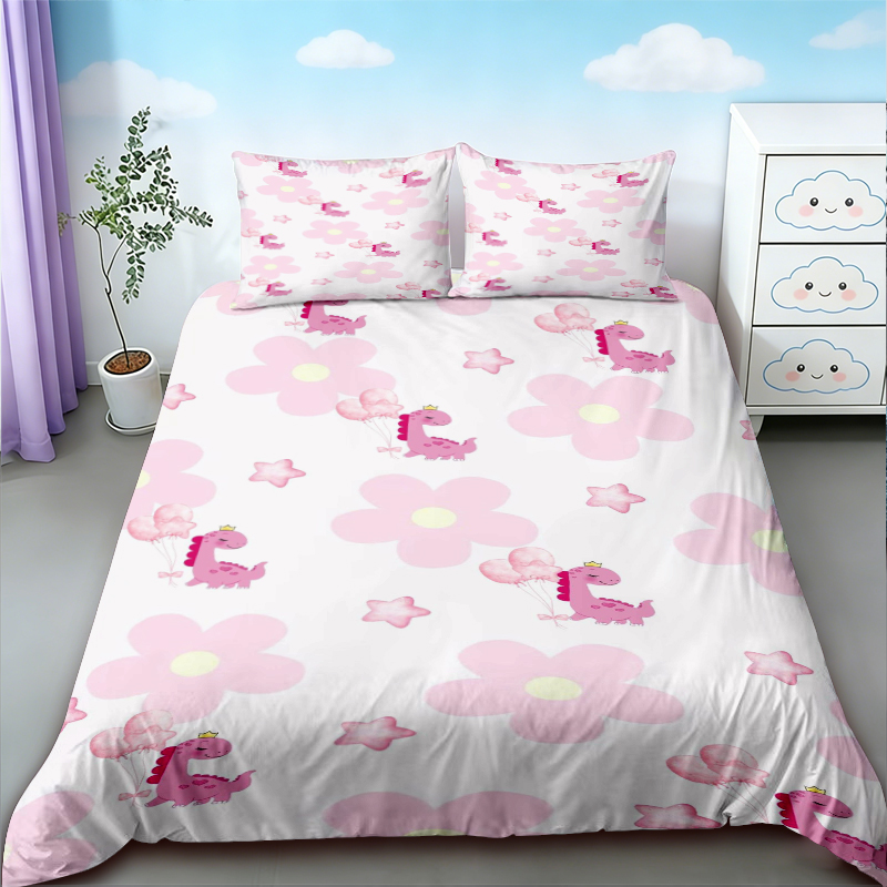 Duvet Cover Cute Dinosaur King - Bedding recension och pris