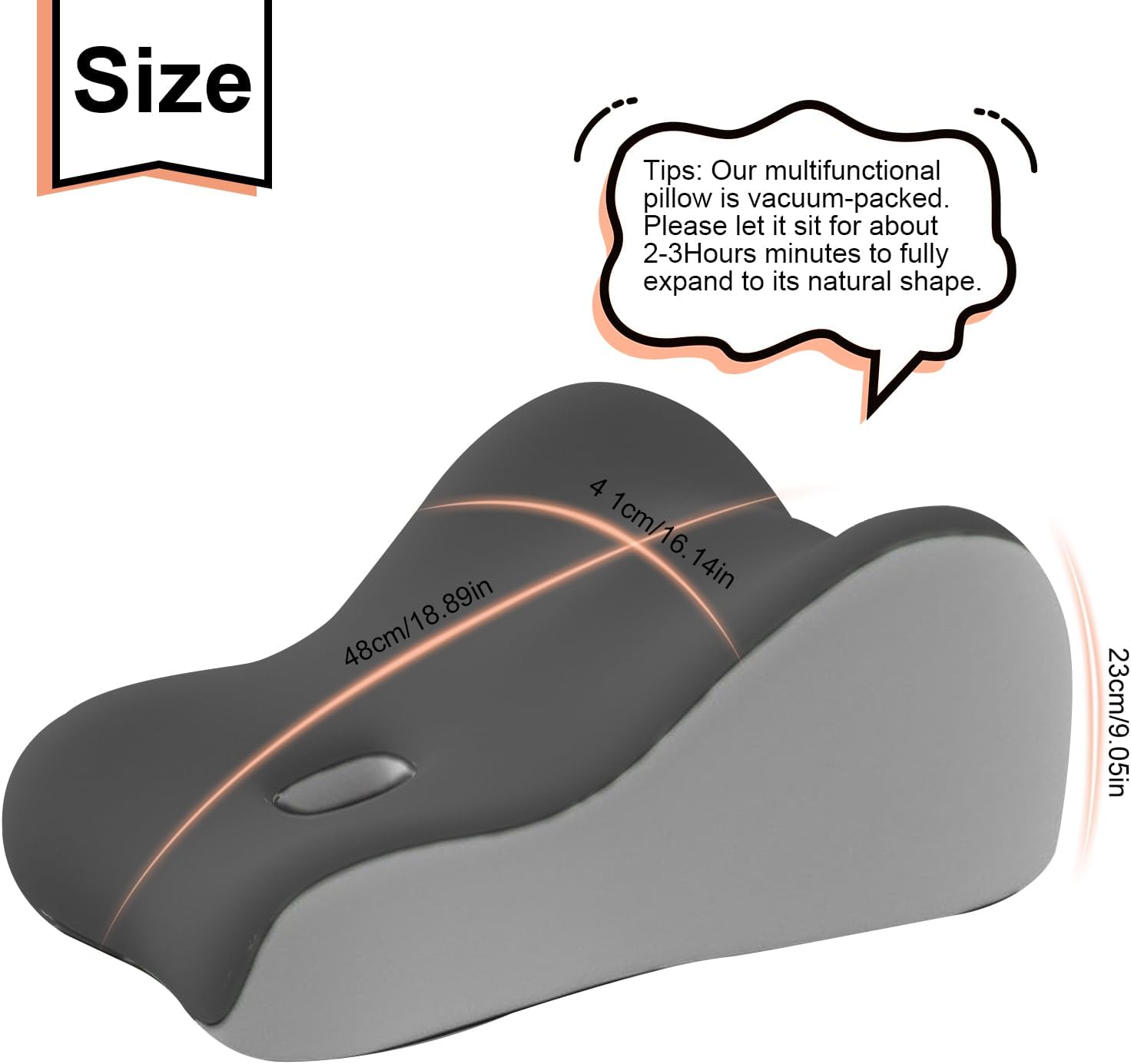 Intimacy Support Wedge Pillow  - Memory Foam Orthopedic Pillow Neck Pain recension och pris