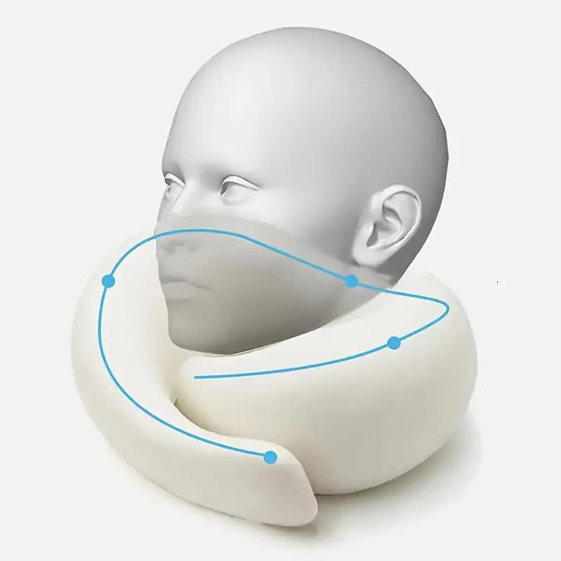 Travel Neck Pillow Memory Foam - Anti Snore Contour Pillow recension och pris