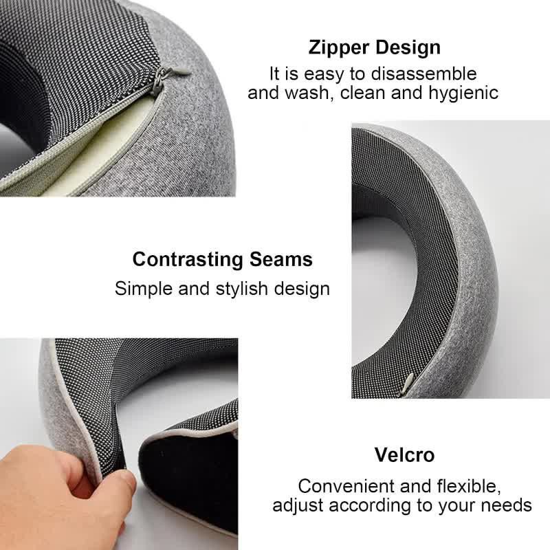 Travel Neck Pillow Memory Foam - Anti Snore Contour Pillow recension och pris