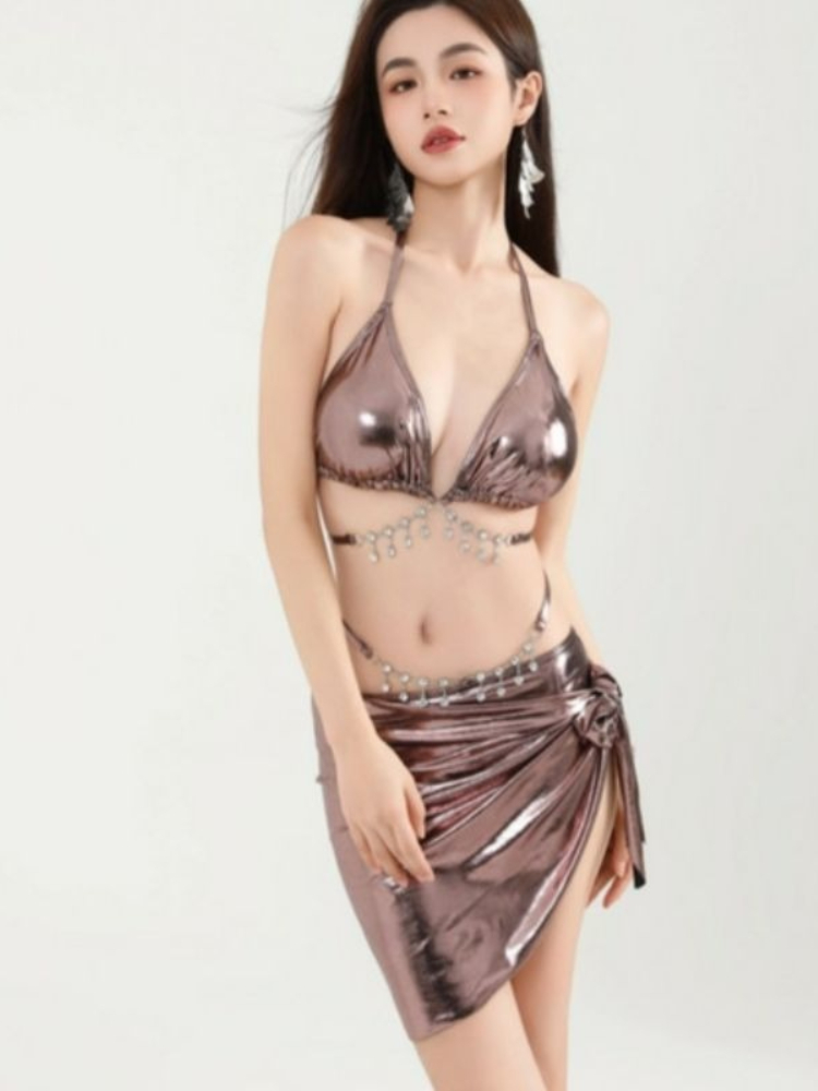 Women Sexy Tie Bikini Set Y2k  - Bath recension och pris