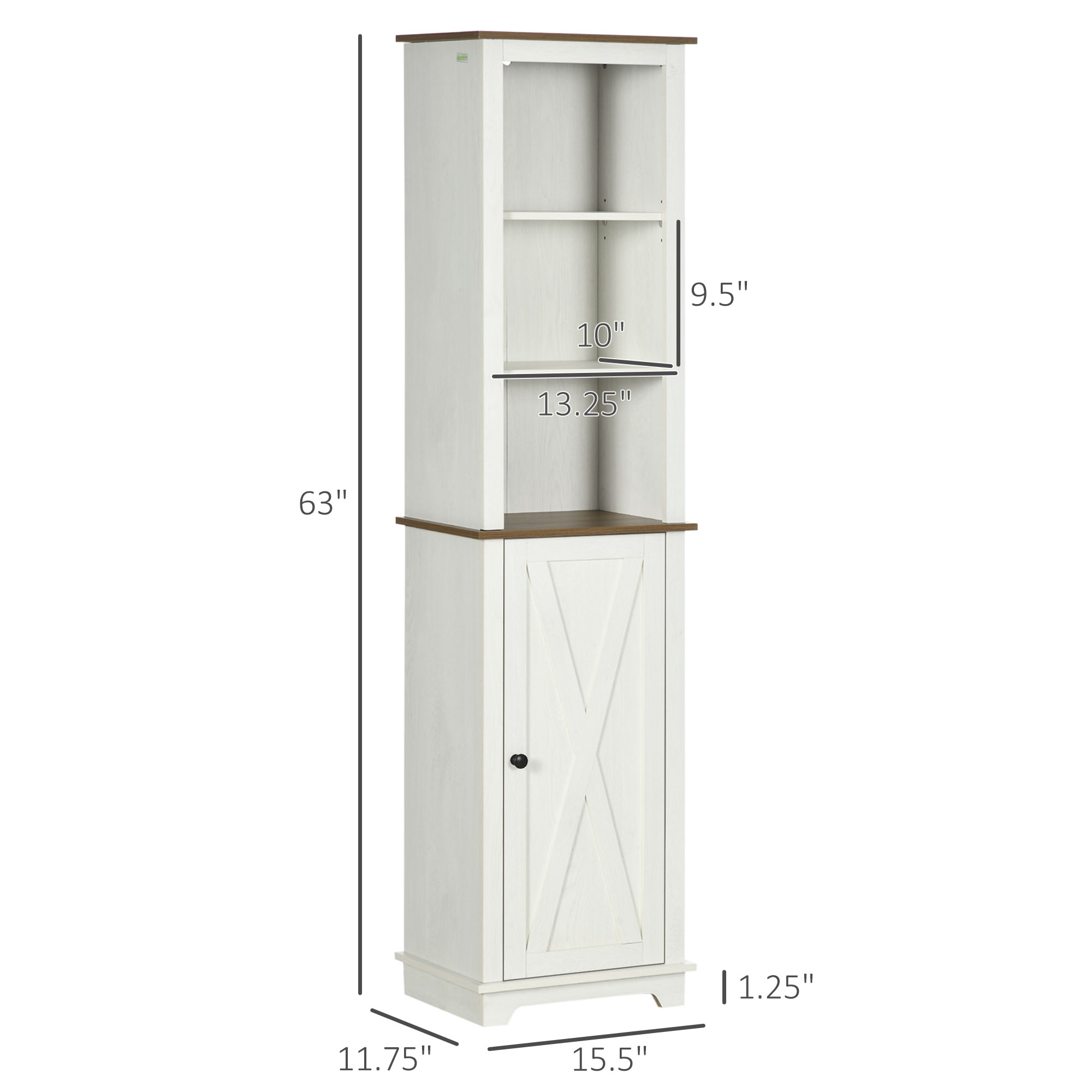 Farmhouse Bathroom Cabinet, Ta - Storage & Organization recension och pris