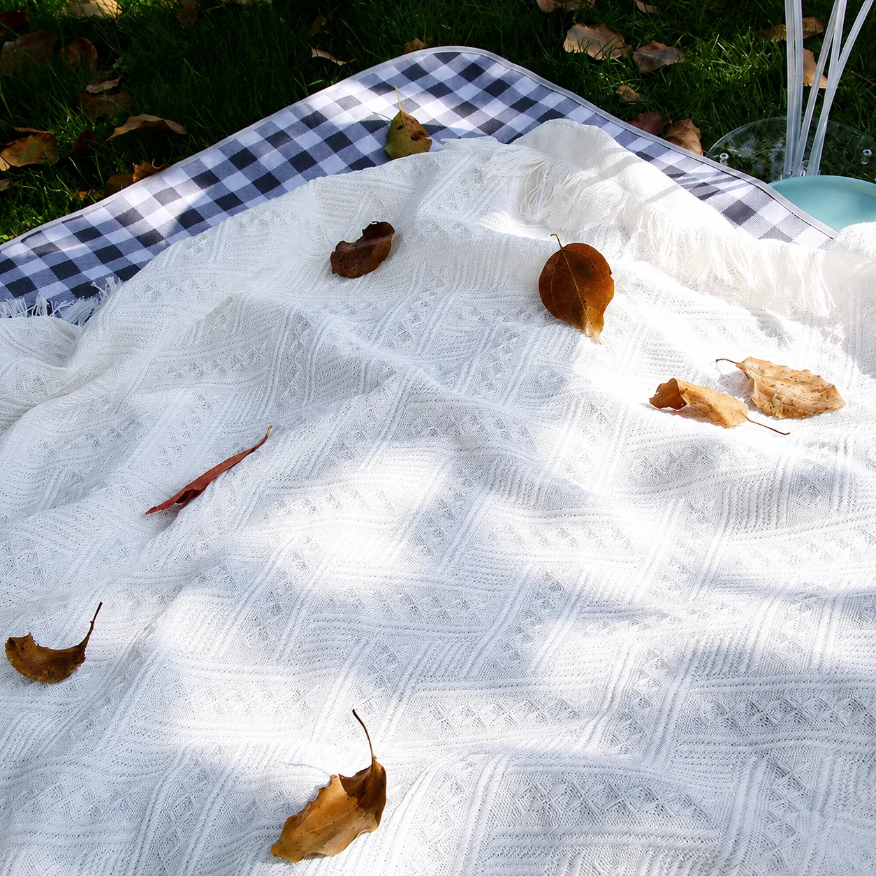 Boho Picnic Blanket Outdoor Ca - Boho Throw Blanket Fringe recension och pris
