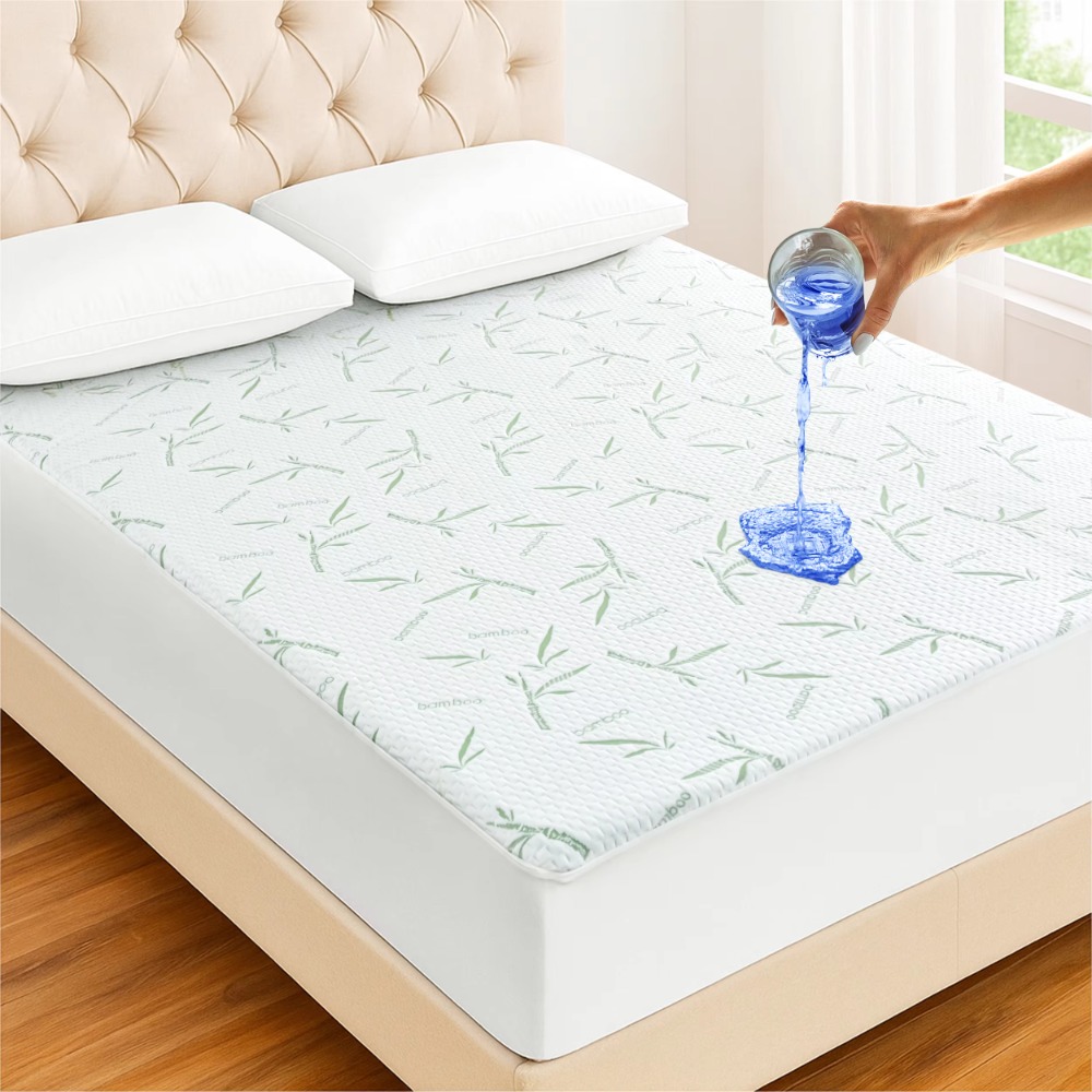 Waterproof Bamboo Fiber Mattre - Waterproof Mattress Protector Breathable recension och pris