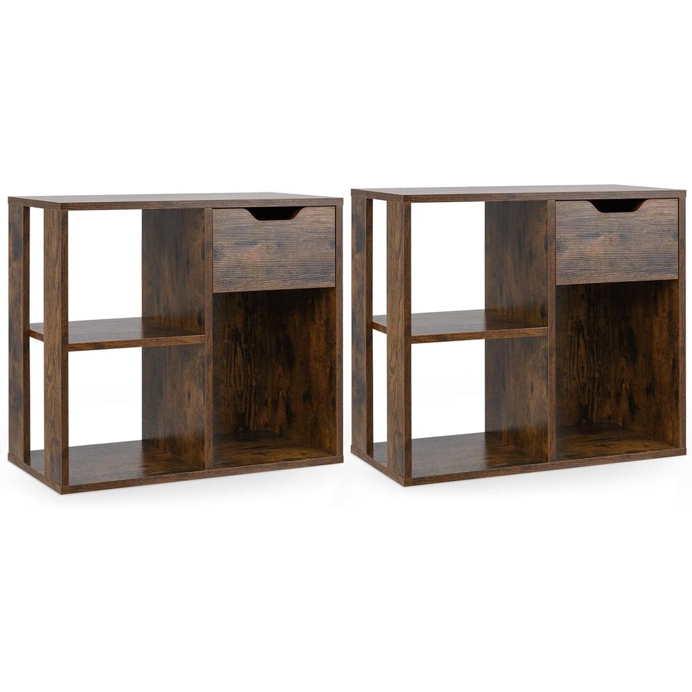 3-Tier Wooden Cube Bookshelf f - Storage & Organization recension och pris