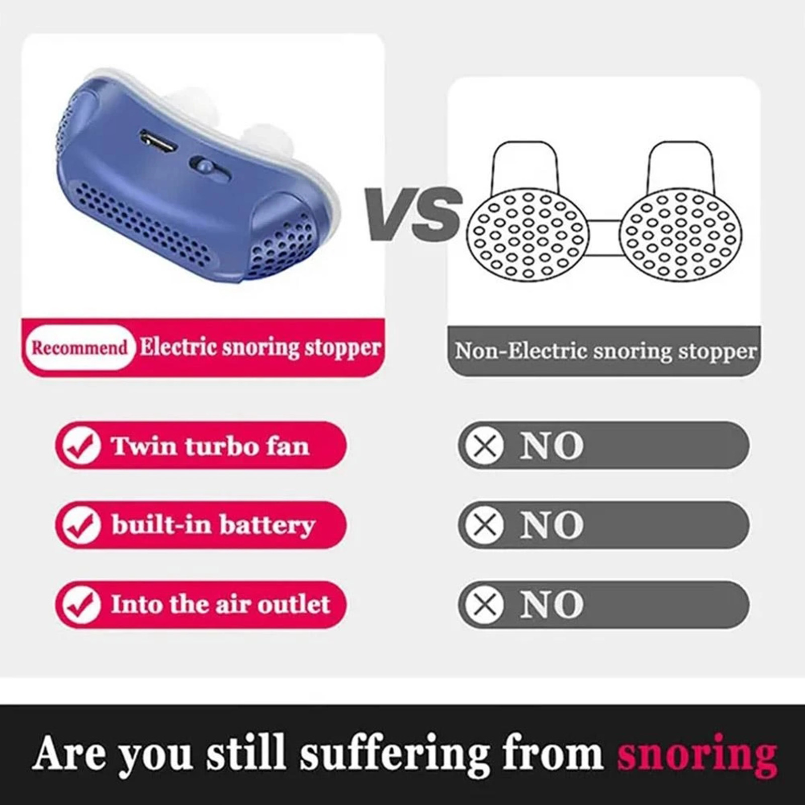 Anti Snoring Silicone Nose Sto - Anti Snore Contour Pillow recension och pris