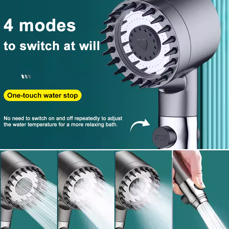 High Pressure Massage Showerhe - High Pressure Shower Head Handheld recension och pris