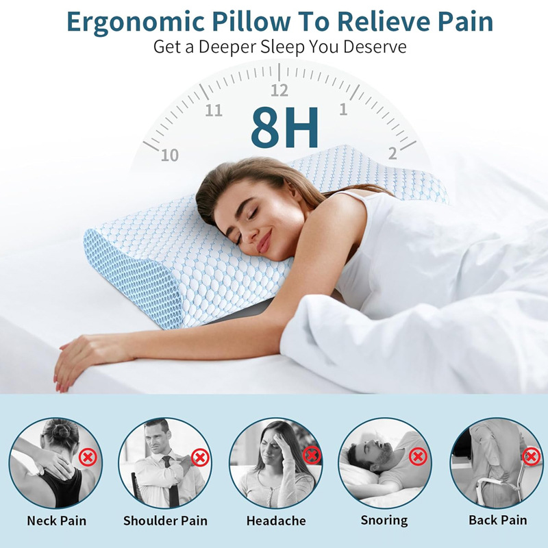 Slow Rebound Pillow 60*40*12CM - Anti Snore Contour Pillow recension och pris