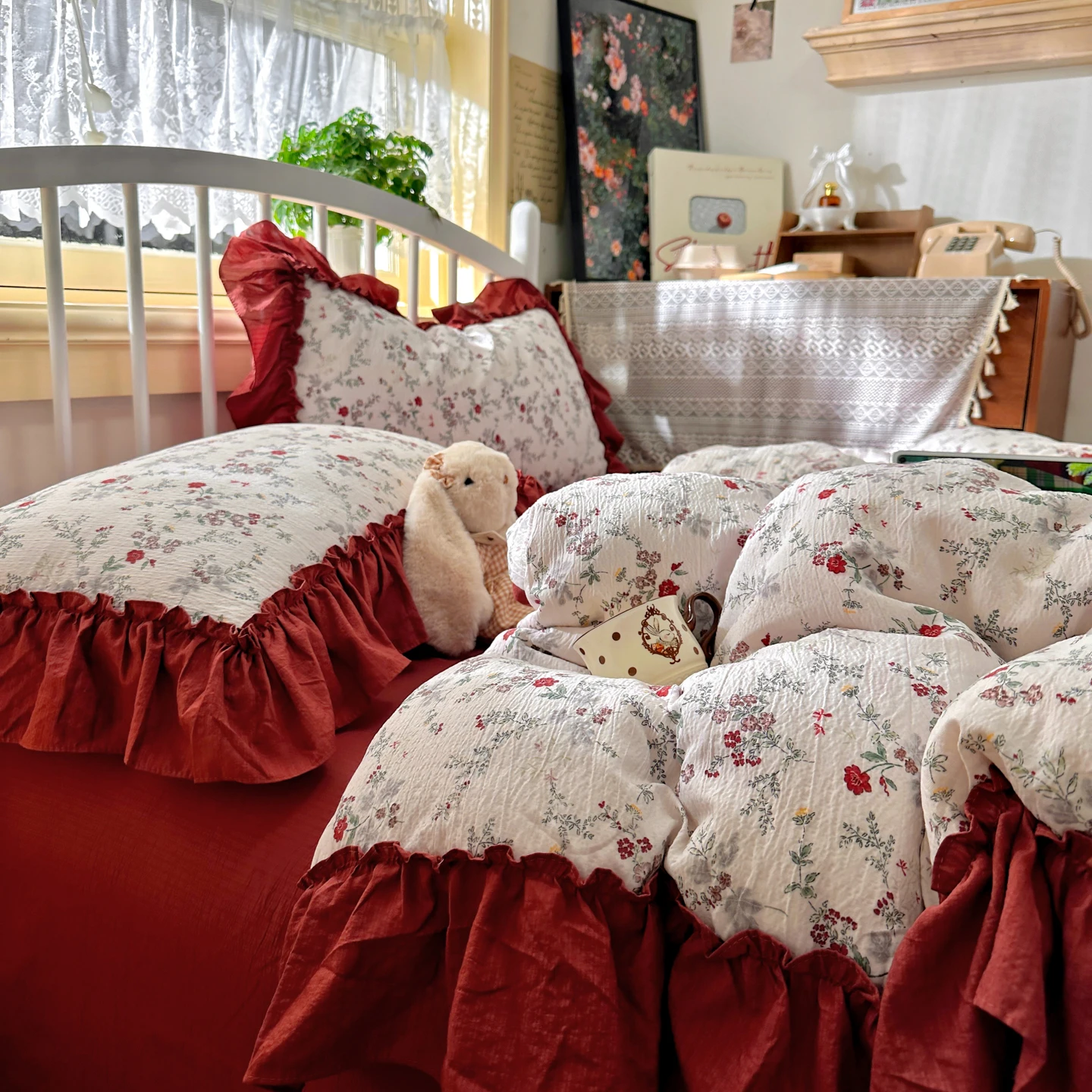 French Vintage Aesthetic Beddi - Aesthetic Floral Duvet Cover recension och pris