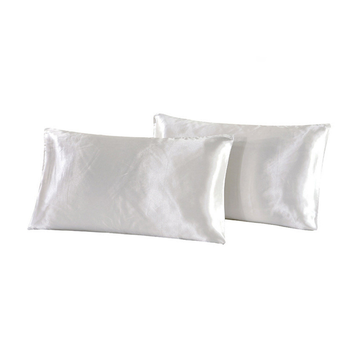 1 Pair Silky Silk Pillow Cover - Satin Silk Pillowcase Hair Skin recension och pris