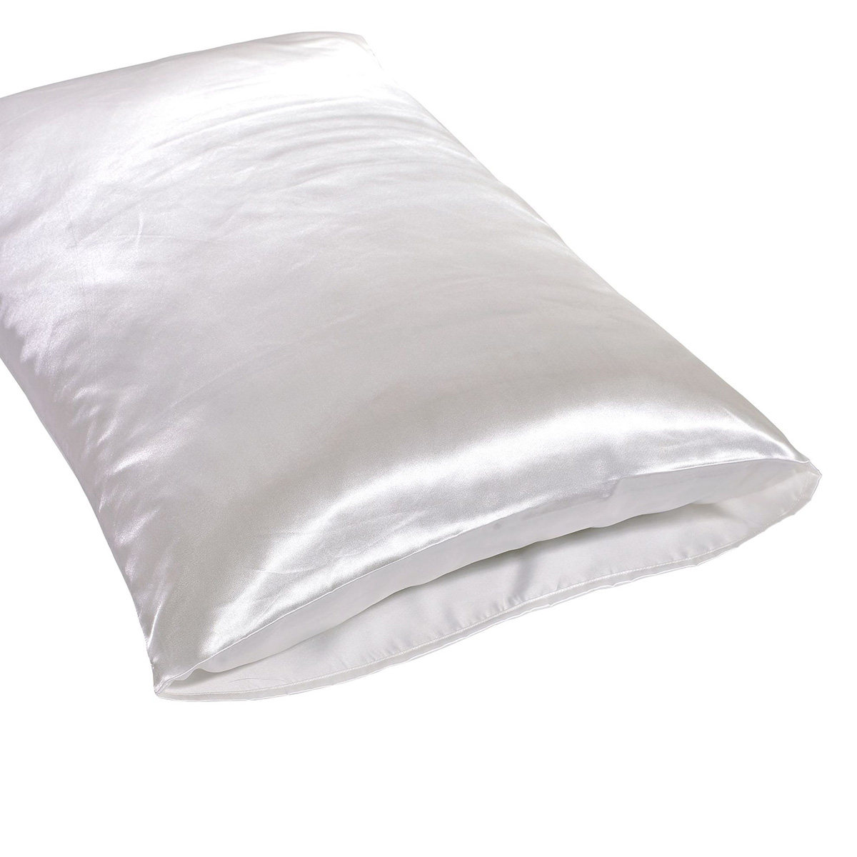 1 Pair Silky Silk Pillow Cover - Satin Silk Pillowcase Hair Skin recension och pris