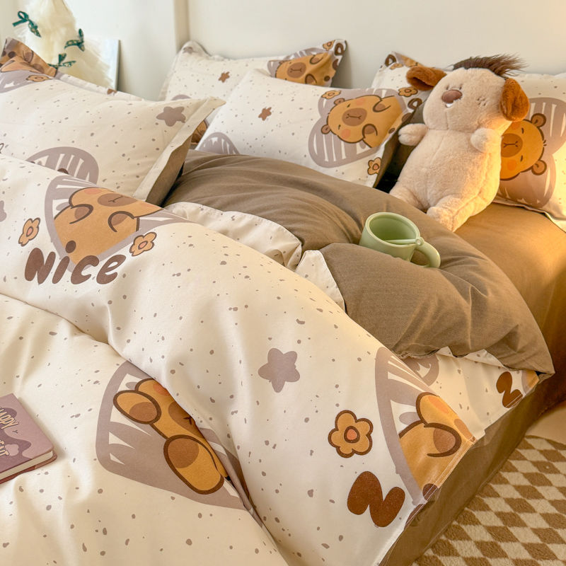 Ins Bear Duvet Cover Set with  - Duvet Cover Sets With Zipper recension och pris