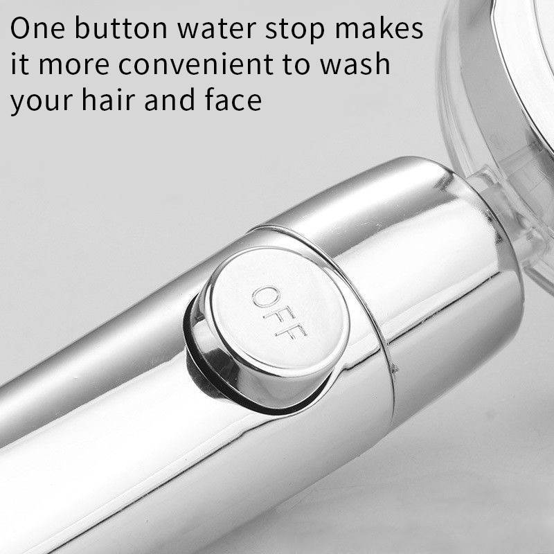 New Propeller Driven Shower He - High Pressure Shower Head Handheld recension och pris