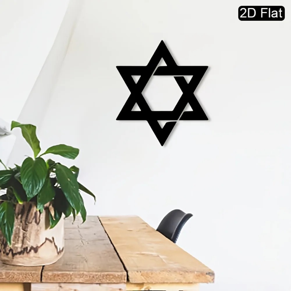 CIFBUY Iron Wall Art Star of D - Home Decor recension och pris
