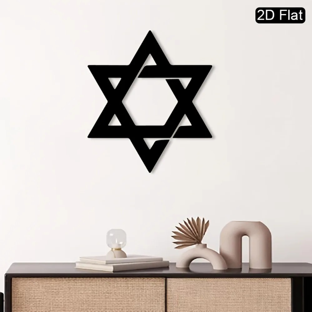 CIFBUY Iron Wall Art Star of D - Home Decor recension och pris