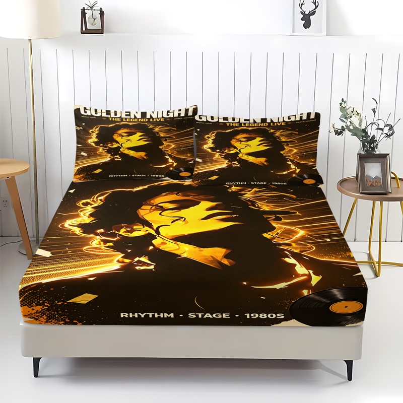 Pop Icon Michael Jackson Fitte - Fitted Bed Sheets Deep Pocket recension och pris