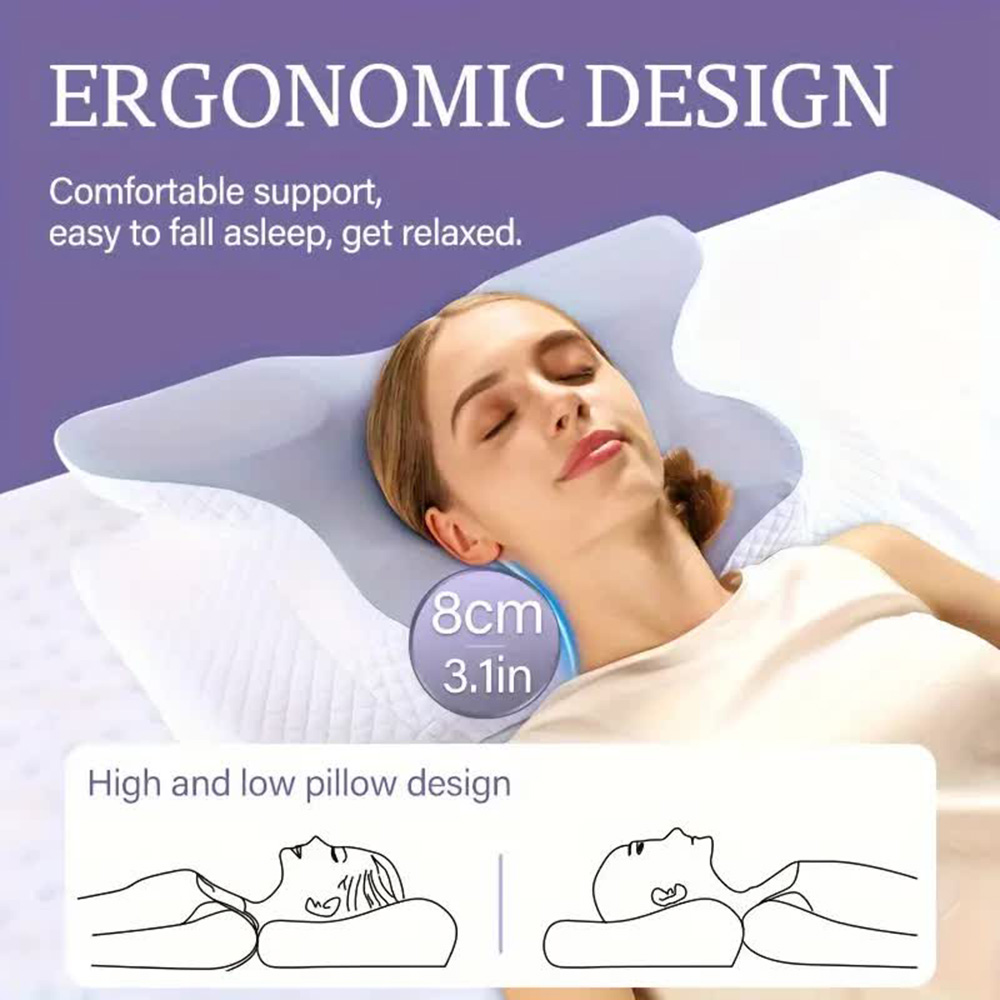 Memory Foam Pillows Butterfly  - Memory Foam Orthopedic Pillow Neck Pain recension och pris